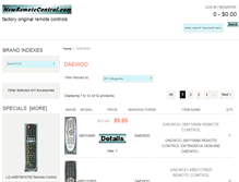 Tablet Screenshot of daewoo.newremotecontrol.com