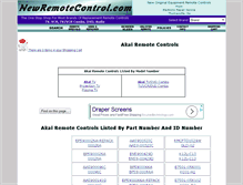 Tablet Screenshot of akai.newremotecontrol.com